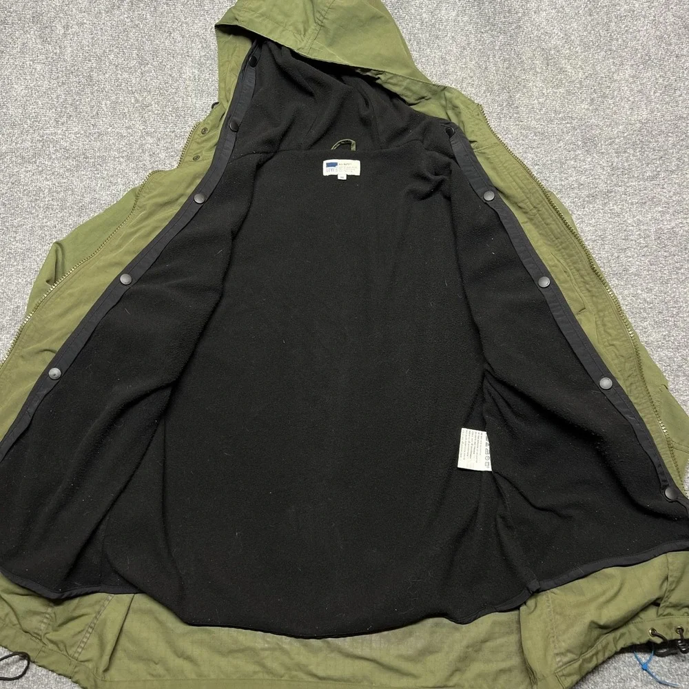 Vintage Levi's All-Duty Jacket Mens M Green Canvas Hooded Parka Workwear 90s